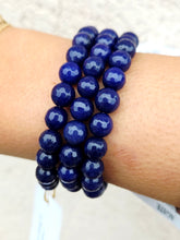 Load image into Gallery viewer, Navy Agate Beaded Bracelet - Elena Michele
