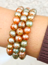 Load image into Gallery viewer, Autumn Marble Glass Beaded Bracelet - Elena Michele