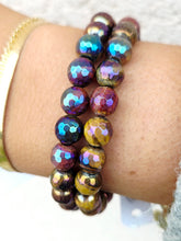 Load image into Gallery viewer, Mystic Rainbow Tigers Eye Beaded Bracelet - Elena Michele