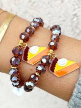 Load image into Gallery viewer, Pie Slice on Cocoa Haze Beaded Bracelet - Elena Michele