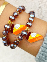 Load image into Gallery viewer, Pie Slice on Cocoa Haze Beaded Bracelet - Elena Michele