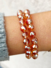 Load image into Gallery viewer, Pumpkin Prosecco Crystal Beaded Bracelet - Elena Michele