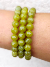 Load image into Gallery viewer, Light Green Olive Jade Stacker - Elena Michele
