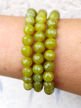 Load image into Gallery viewer, Light Green Olive Jade Stacker - Elena Michele