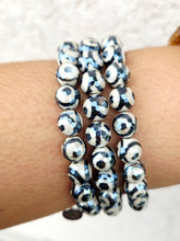 Load image into Gallery viewer, Evil Eye Agate Beaded Bracelet - Elena Michele