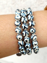 Load image into Gallery viewer, Evil Eye Agate Beaded Bracelet - Elena Michele