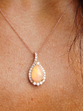 Load image into Gallery viewer, Opal 14k Rose Gold Necklace LeVian