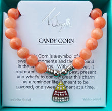Load image into Gallery viewer, Candy Corn Infinite Steel Charm Bracelet - TJazelle