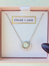 Load image into Gallery viewer, "Lois" Necklace in White Opal - Chloe &amp; Lois