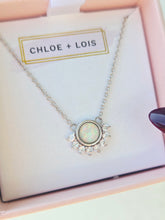Load image into Gallery viewer, "Lois" Necklace in White Opal - Chloe &amp; Lois