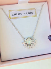 Load image into Gallery viewer, "Lois" Necklace in White Opal - Chloe &amp; Lois