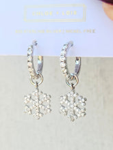 Load image into Gallery viewer, Snowflake Hoop Earrings  - Chloe and Lois
