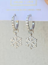 Load image into Gallery viewer, Snowflake Hoop Earrings  - Chloe and Lois