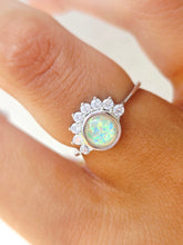 Load image into Gallery viewer, Lois Ring in White Opal - Chloe &amp; Lois