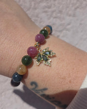 Load image into Gallery viewer, Olive Leaf on Malaysian Jade Beaded Bracelet - Elena Michele