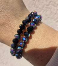 Load image into Gallery viewer, Midnight Magic Crystal Stacker Beaded Bracelet - Elena Michele