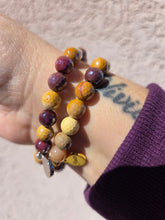 Load image into Gallery viewer, Erin Crystal AB on Mookaite Beaded Stretch Bracelet - Stash