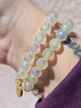 Load image into Gallery viewer, Multicolored Crystal on Mystic Light Yellow Agate Beaded Stretch Bracelet - Stash