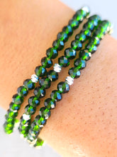 Load image into Gallery viewer, Forest Emerald Green - Crystal Stacker Bracelet