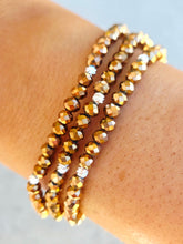 Load image into Gallery viewer, Bronze with Silver Accents - Crystal Stacker