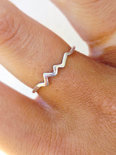 Load image into Gallery viewer, Dainty Heartbeat Nurse Ring - Sterling Silver