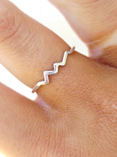 Load image into Gallery viewer, Dainty Heartbeat Nurse Ring - Sterling Silver