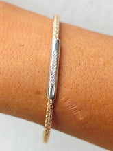 Load image into Gallery viewer, *NEW* Elegance Italian Cuff with Cubic Zirconia