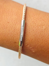 Load image into Gallery viewer, *NEW* Elegance Italian Cuff with Cubic Zirconia