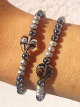 Load image into Gallery viewer, Chrome Worry Stone Harper Luxe Crystal Rhythm Bracelet
