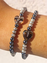 Load image into Gallery viewer, Chrome Worry Stone Harper Luxe Crystal Rhythm Bracelet