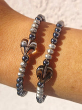 Load image into Gallery viewer, Chrome Worry Stone Harper Luxe Crystal Rhythm Bracelet