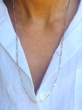 Load image into Gallery viewer, 24" Figaro Chain - 14K White Gold