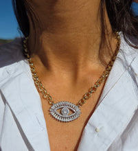 Load image into Gallery viewer, Monica Evil Eye Delicate Necklace