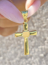 Load image into Gallery viewer, 14k Cross Pendant with Bale - 14K Yellow Gold