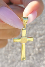 Load image into Gallery viewer, 14k Cross Pendant with Bale - 14K Yellow Gold