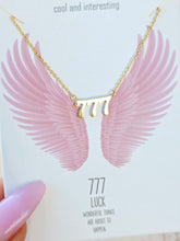 Load image into Gallery viewer, Luck 777 - Angel Numbers Necklace