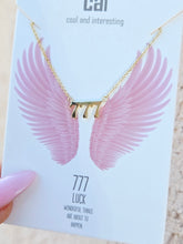 Load image into Gallery viewer, Luck 777 - Angel Numbers Necklace