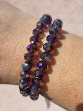 Load image into Gallery viewer, Blackberry Eclipse Crystal Beaded Bracelet - Elena Michele