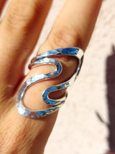 Load image into Gallery viewer, Statement Wave Ring - Sterling Silver
