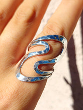 Load image into Gallery viewer, Statement Wave Ring - Sterling Silver