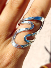 Load image into Gallery viewer, Statement Wave Ring - Sterling Silver