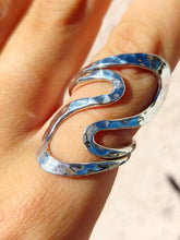 Load image into Gallery viewer, Statement Wave Ring - Sterling Silver