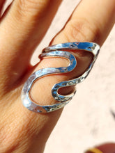 Load image into Gallery viewer, Statement Wave Ring - Sterling Silver
