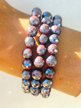 Load image into Gallery viewer, Golden Brown/Burgundy Tigers Eye Stacker - TJazelle