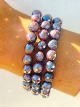 Load image into Gallery viewer, Golden Brown/Burgundy Tigers Eye Stacker - TJazelle