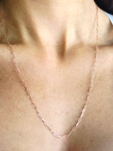 Load image into Gallery viewer, 22" Rose Gold Paperclip Chain - 14k Gold