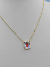 Load image into Gallery viewer, Cushion Angel Aura Quartz Necklace- Chloe and Lois