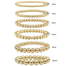 Load image into Gallery viewer, 4mm Rose Gold Beaded Bracelet