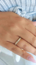 Load image into Gallery viewer, 0.25 Carat Honeycomb Diamond Band - 14K Yellow Gold