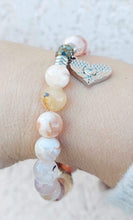 Load image into Gallery viewer, "Angel Love" Heart Silver Charm Bracelet - TJazelle